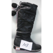 New Arrival Fashion Flat Ladies Boot with Charm (S 20-3)